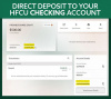 Direct Deposit to your HFCU Checking Account