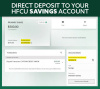 Direct Deposit to your HFCU Savings Account